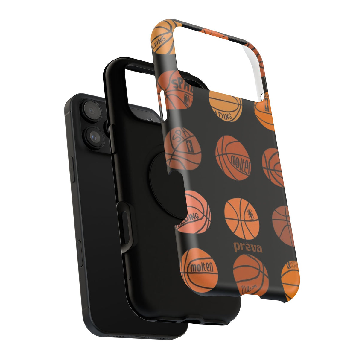 Black Basketball Phone Case