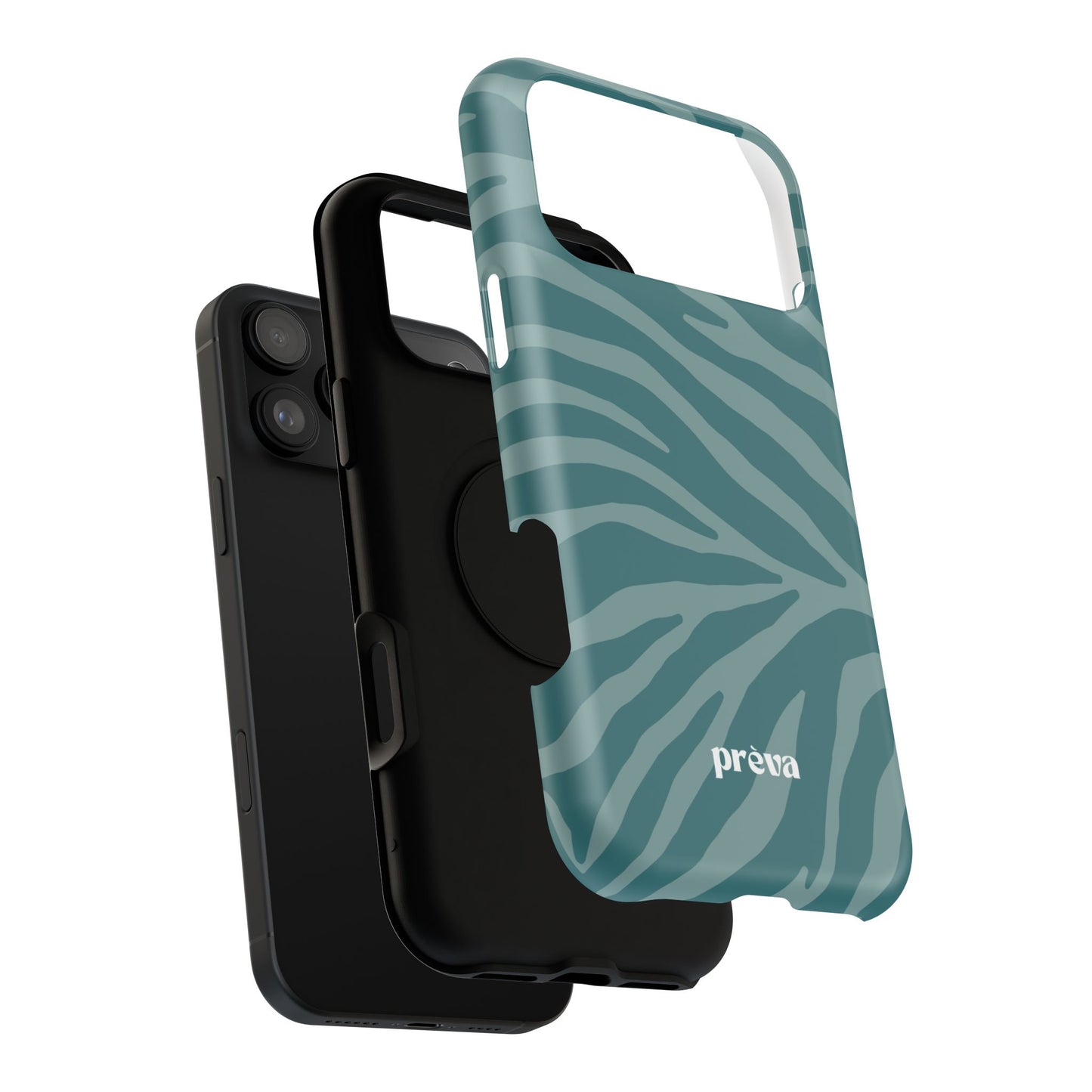 Teal Zebra Phone Case