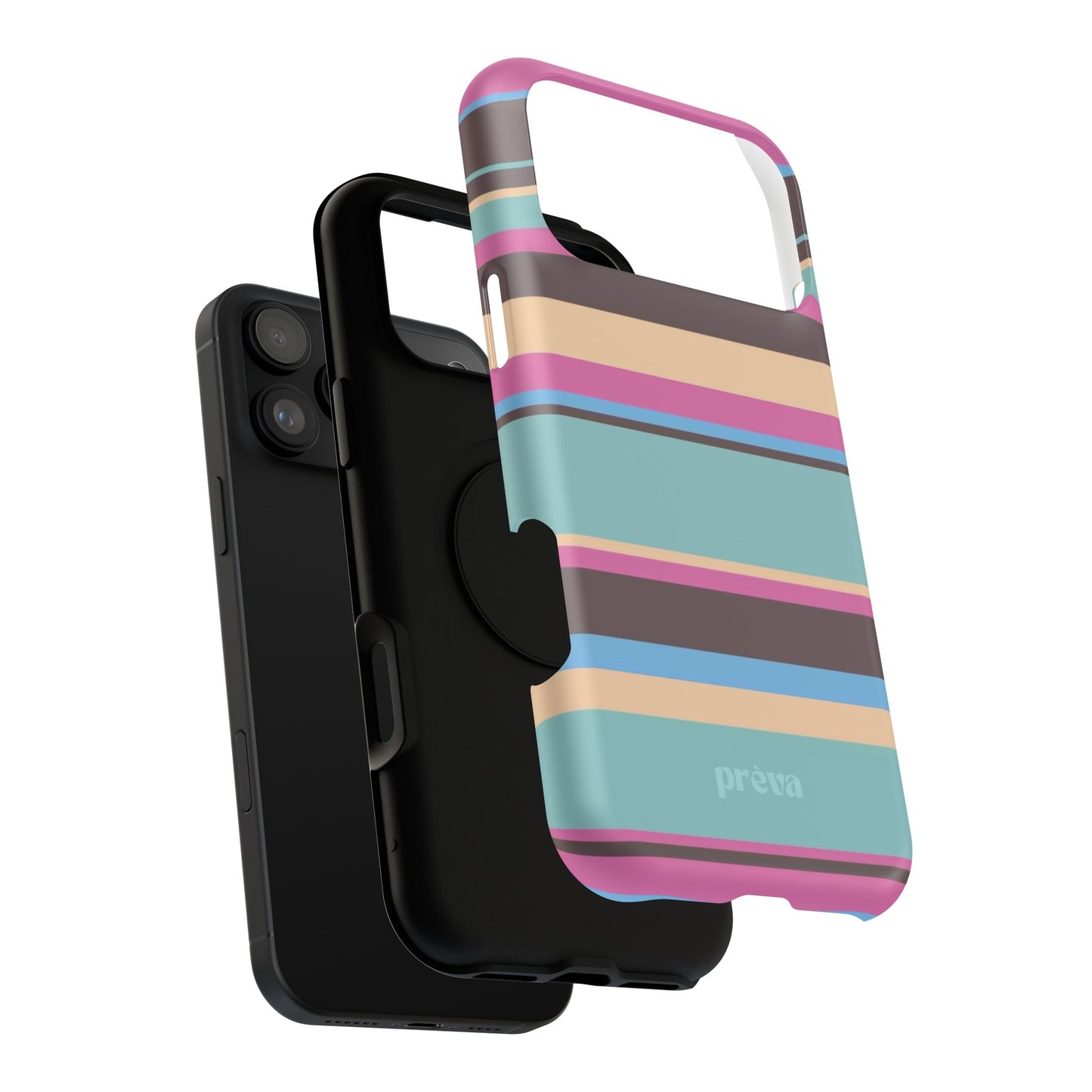 Cocoa Palm Stripes Phone Case