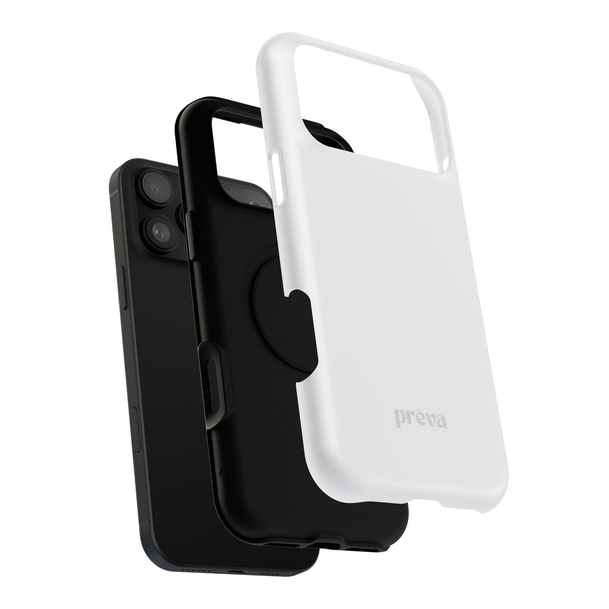 White & Grey Phone Case