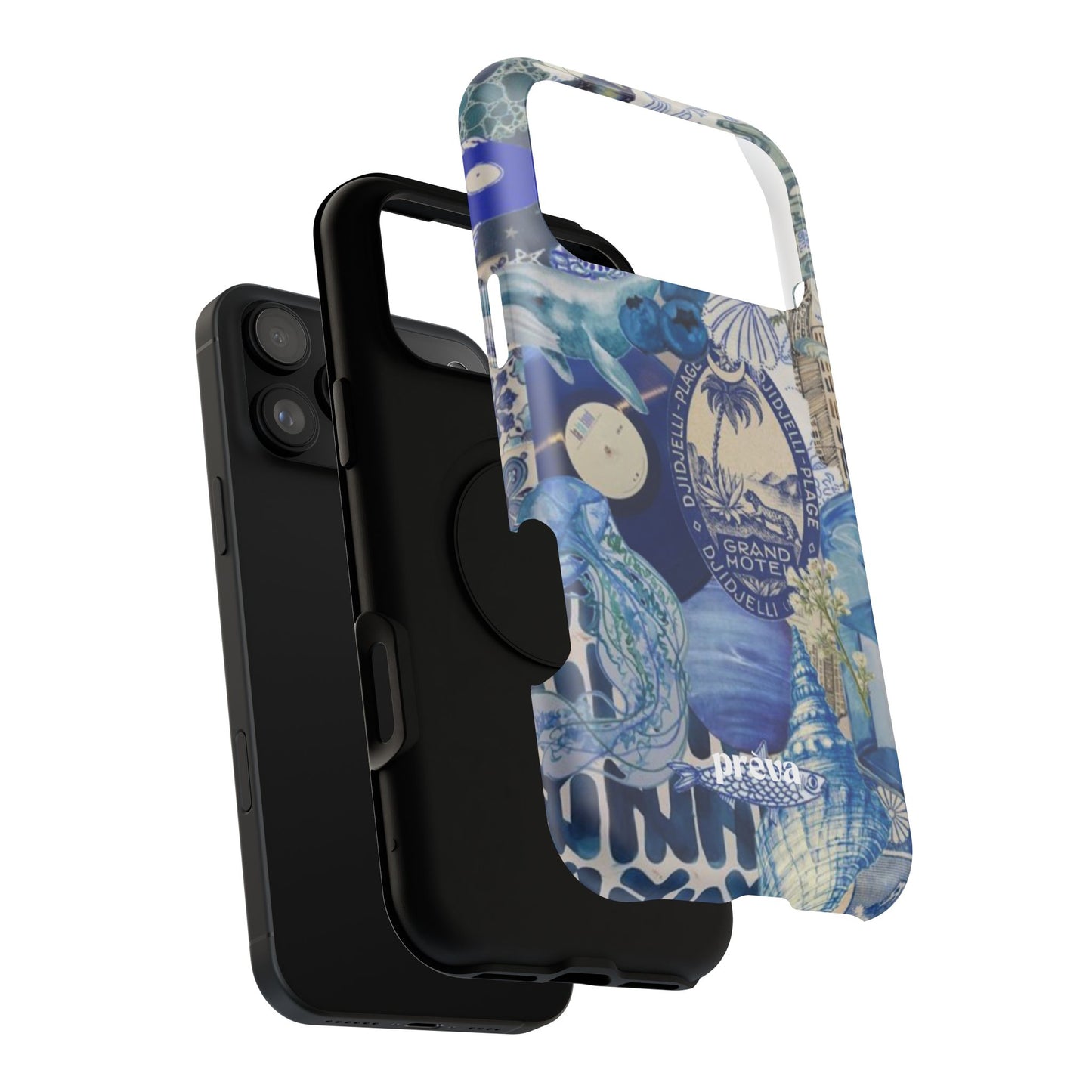 Blue Night Collage Phone Case