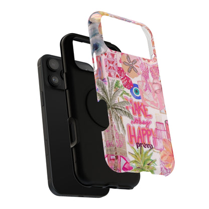 Pink Tropical Collage Phone Case
