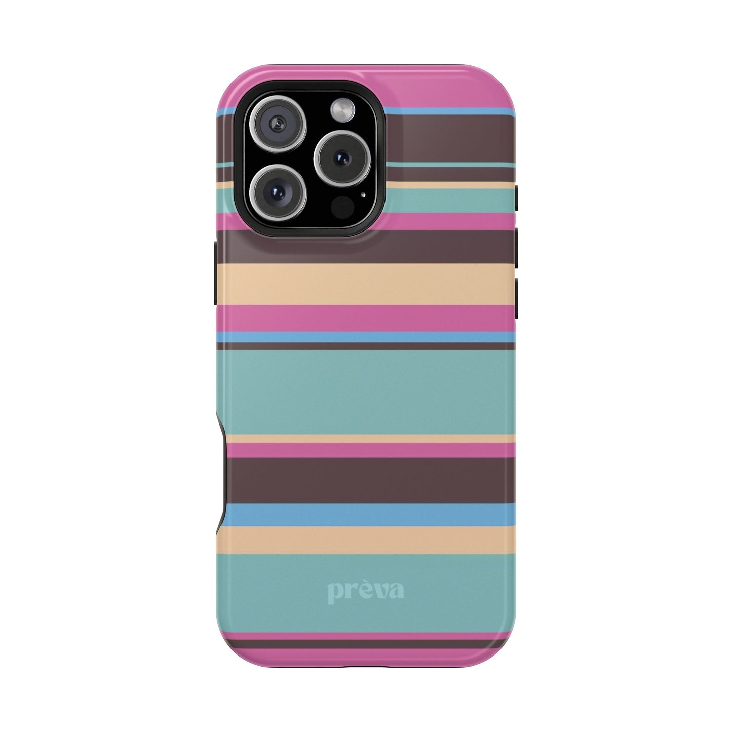 Cocoa Palm Stripes Phone Case