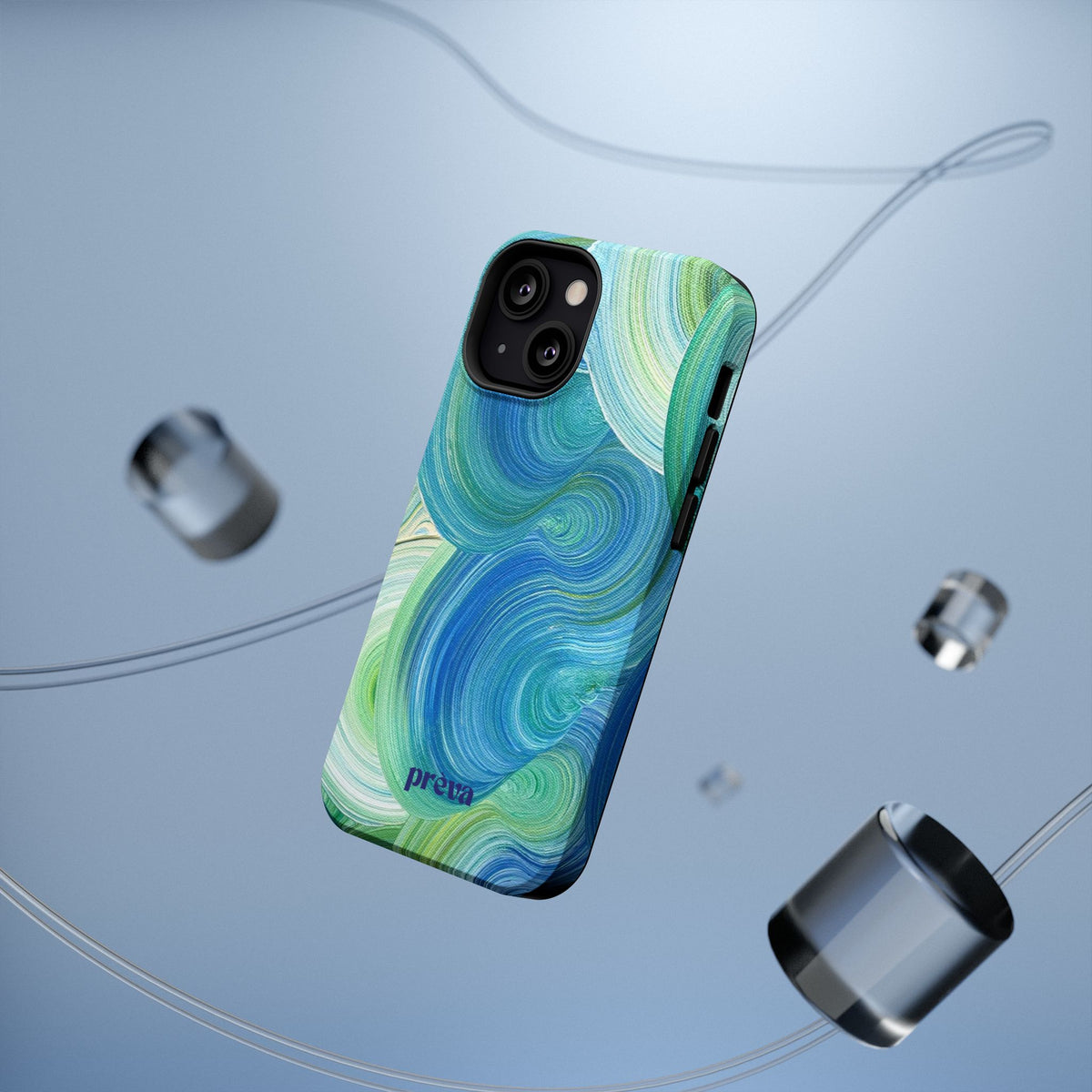 Swirling Ocean Impact-Resistant Phone Case