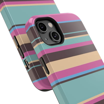 Cocoa Palm Stripes Phone Case