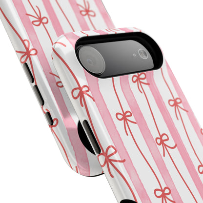 Pink Bow Chain Phone Case