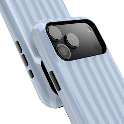 Pastel Blue Stripes Phone Case