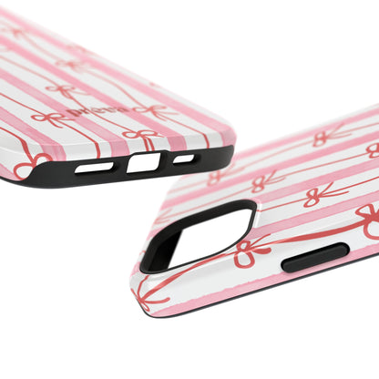 Pink Bow Chain Phone Case