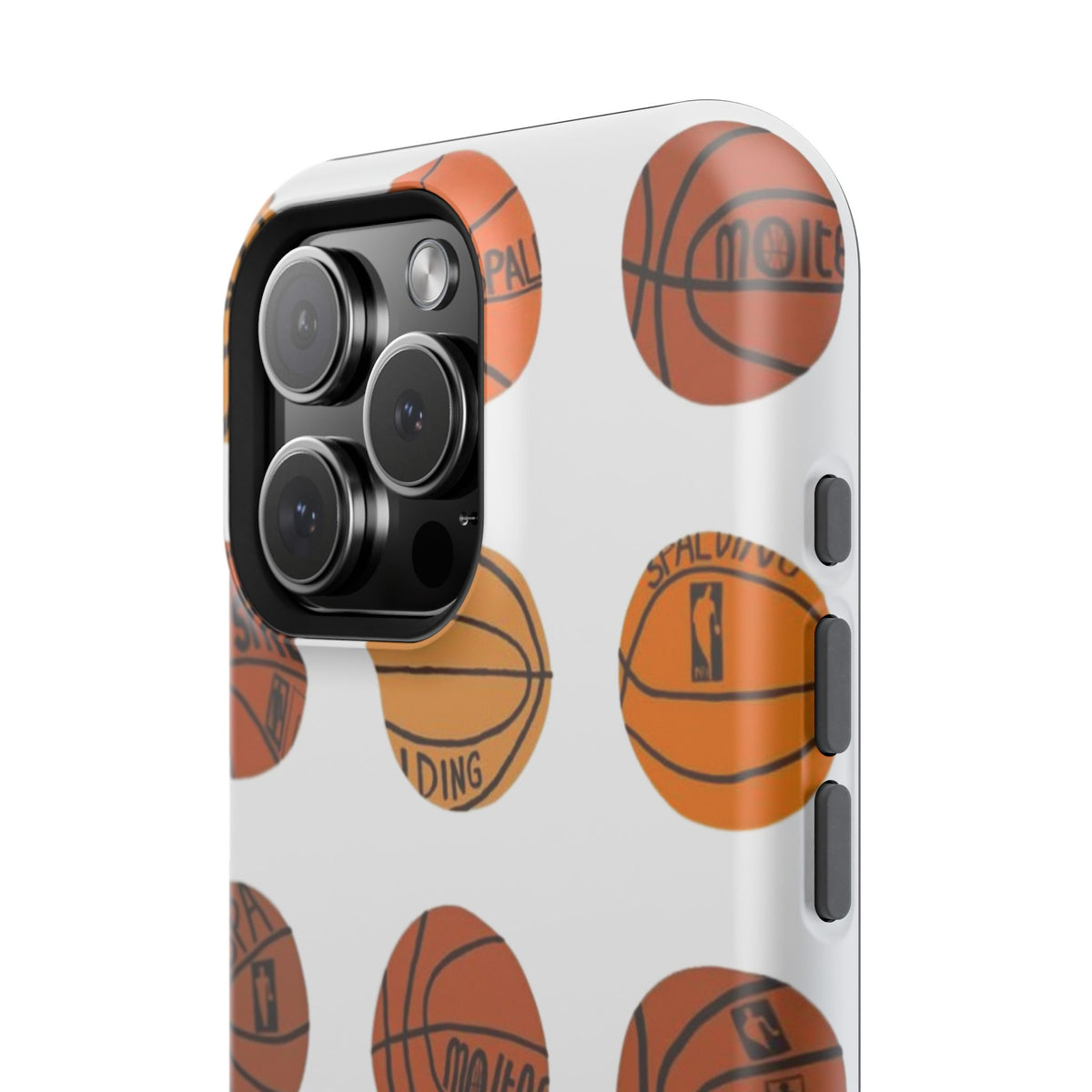 White Basketball Phone Case
