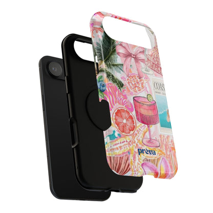 Pink Cocktail Collage Phone Case