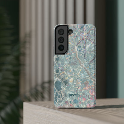 Marbled Seafoam Impact-Resistant Phone Case