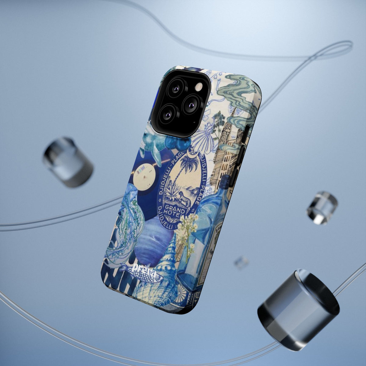 Blue Night Collage Phone Case