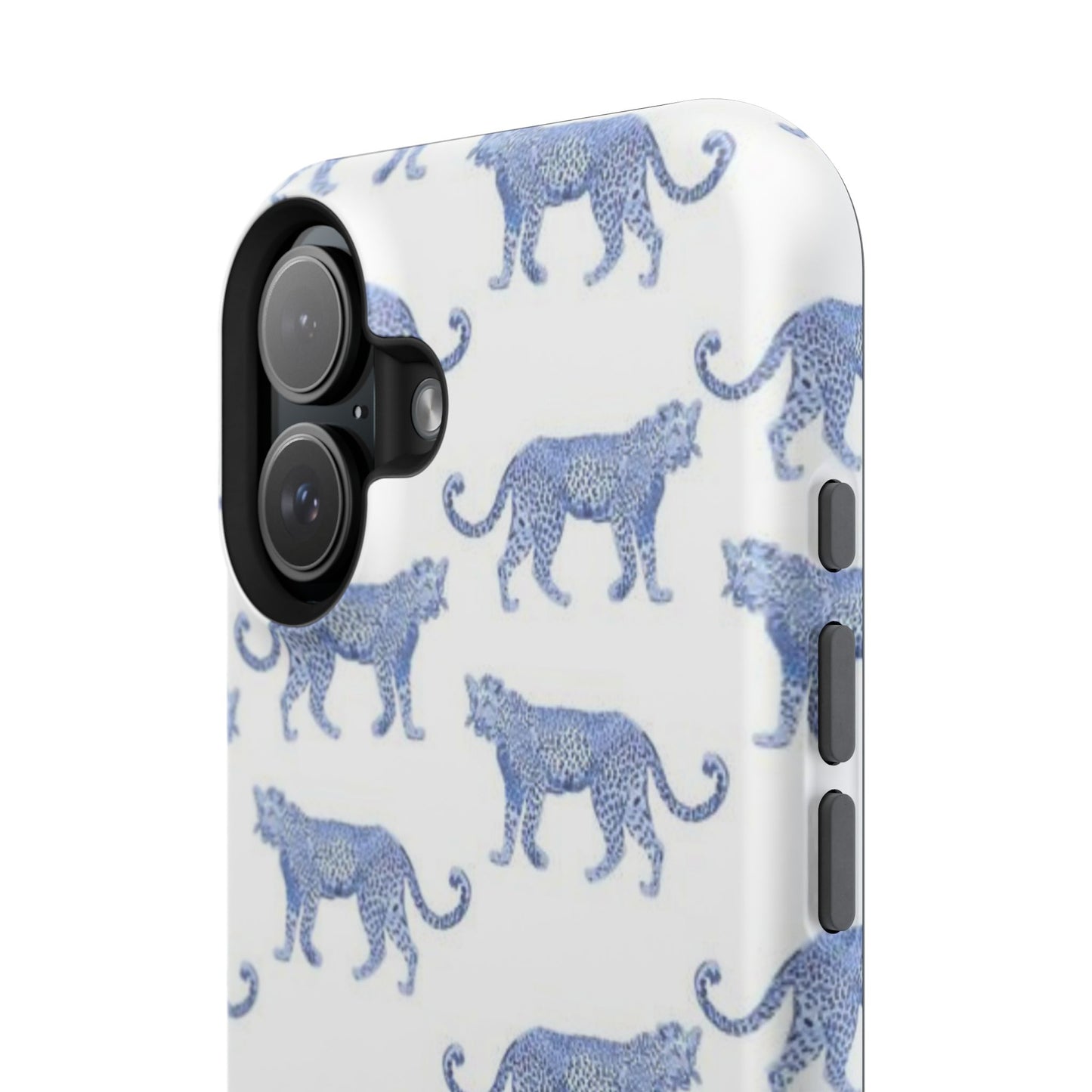 Blue Leopard Pattern Phone Case