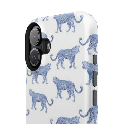 Blue Leopard Pattern Phone Case