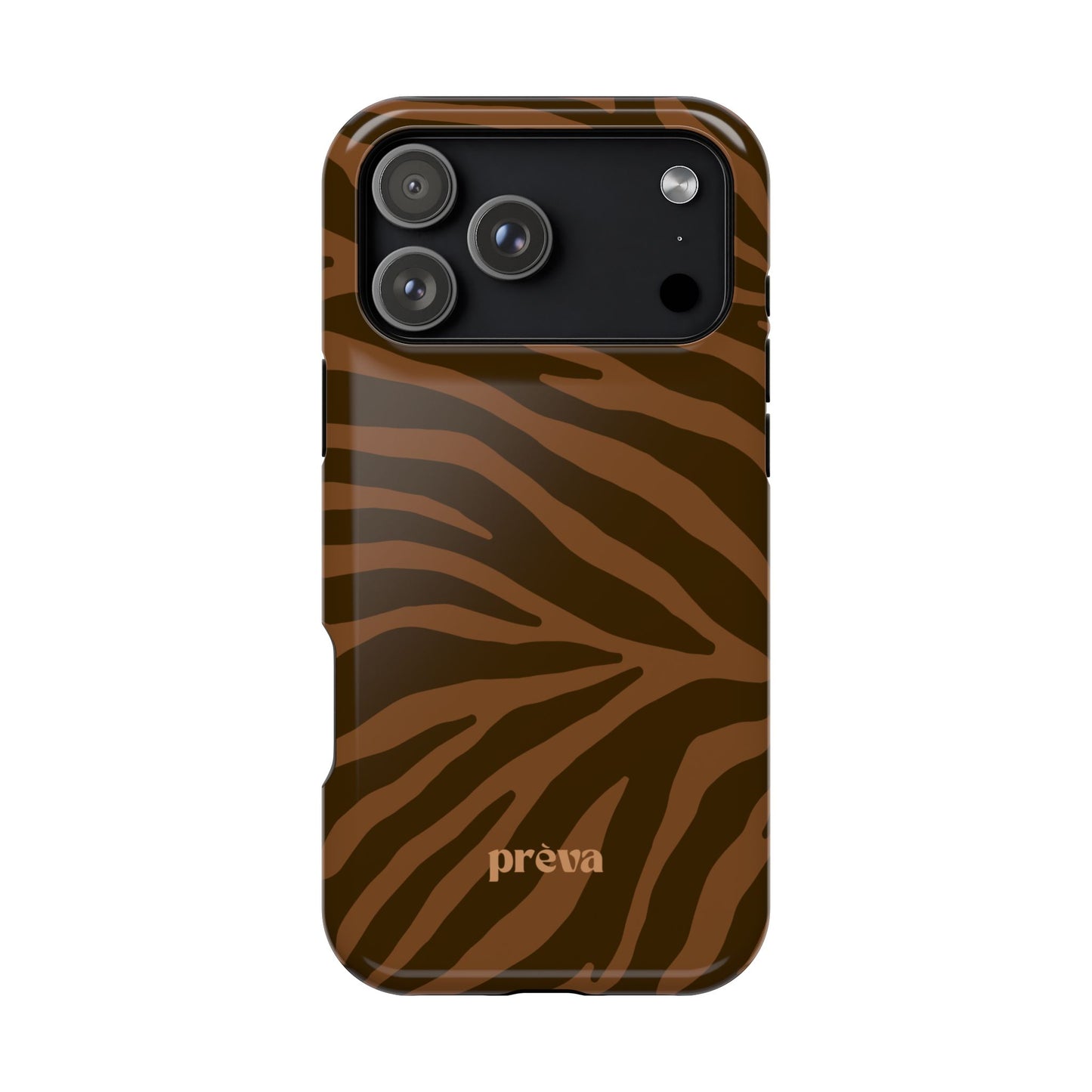 Brown Tiger Stripe Phone Case