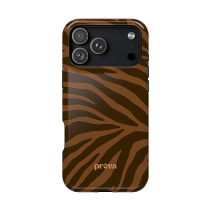 Brown Tiger Stripe Phone Case