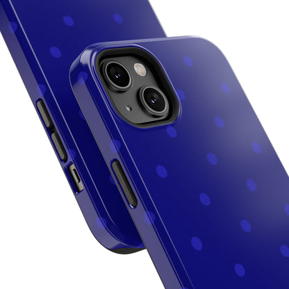 Dark Blue Polka Dots Phone Case