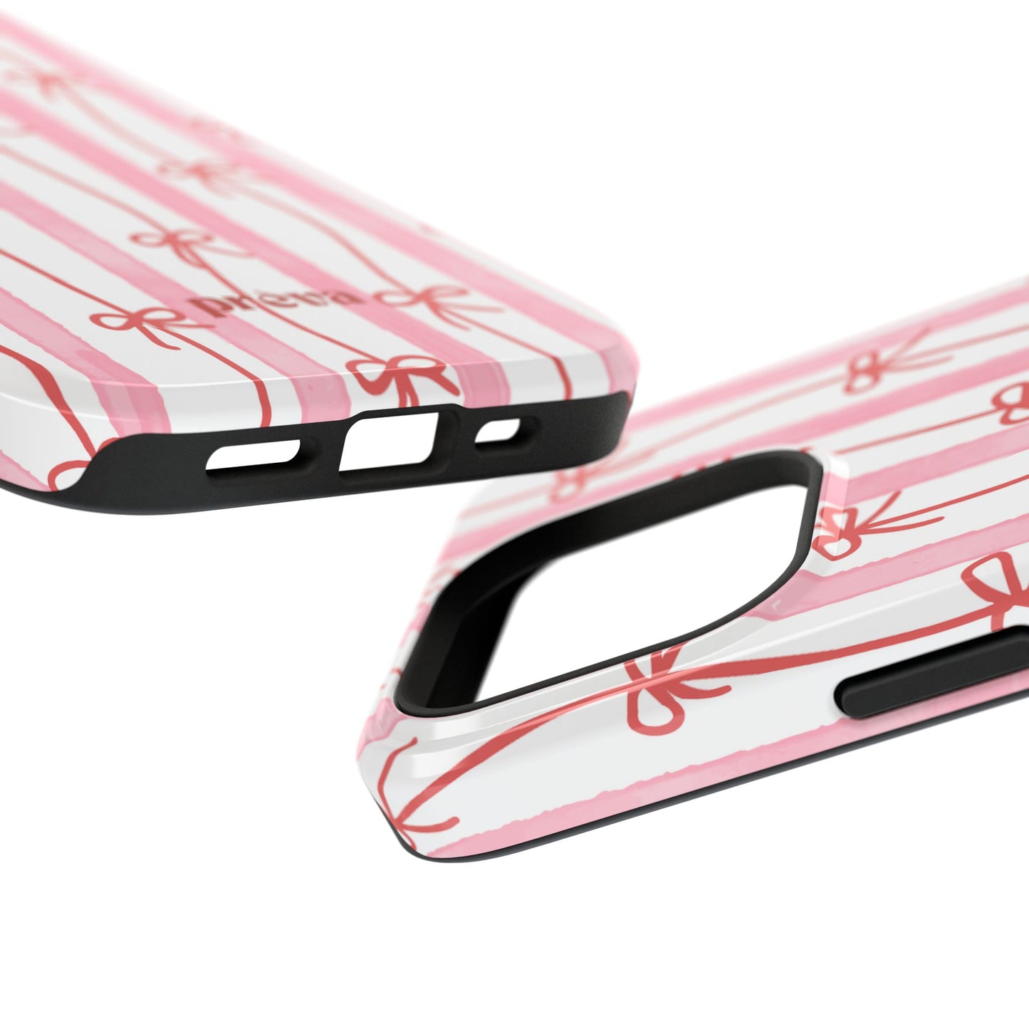 Pink Bow Chain Phone Case