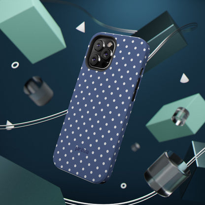 Navy Polka Dot Phone Case