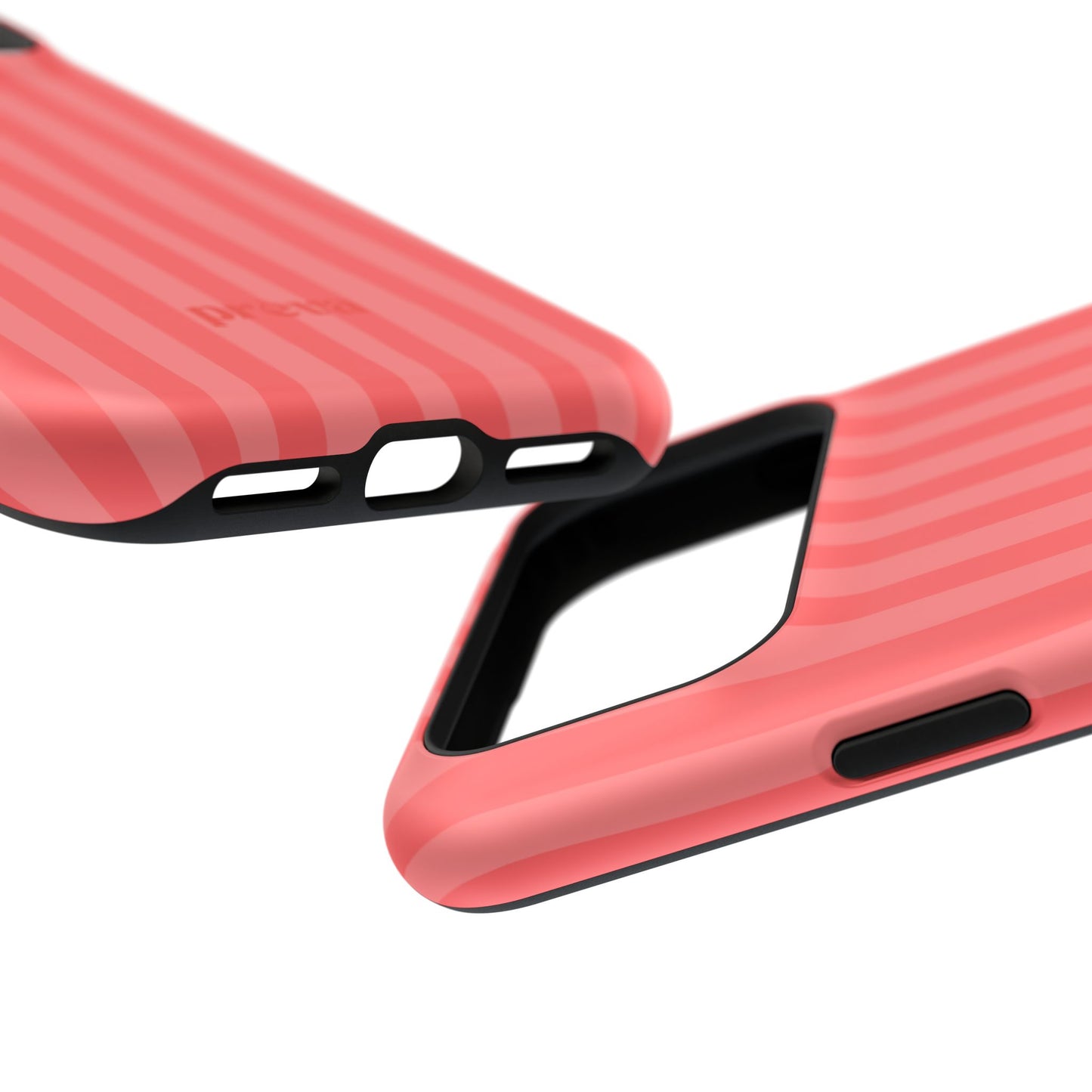 Coral Stipes Phone Case