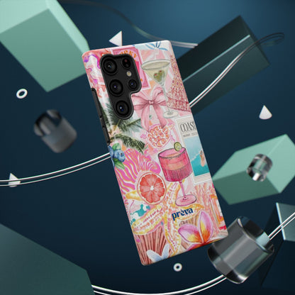 Pink Cocktail Collage Phone Case