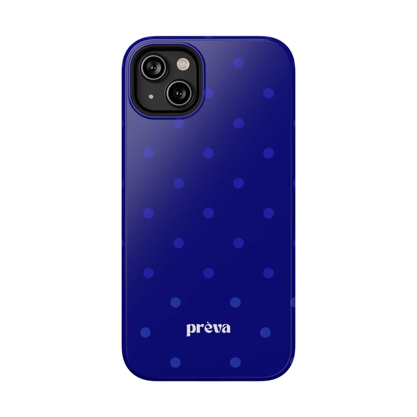 Dark Blue Polka Dots Phone Case
