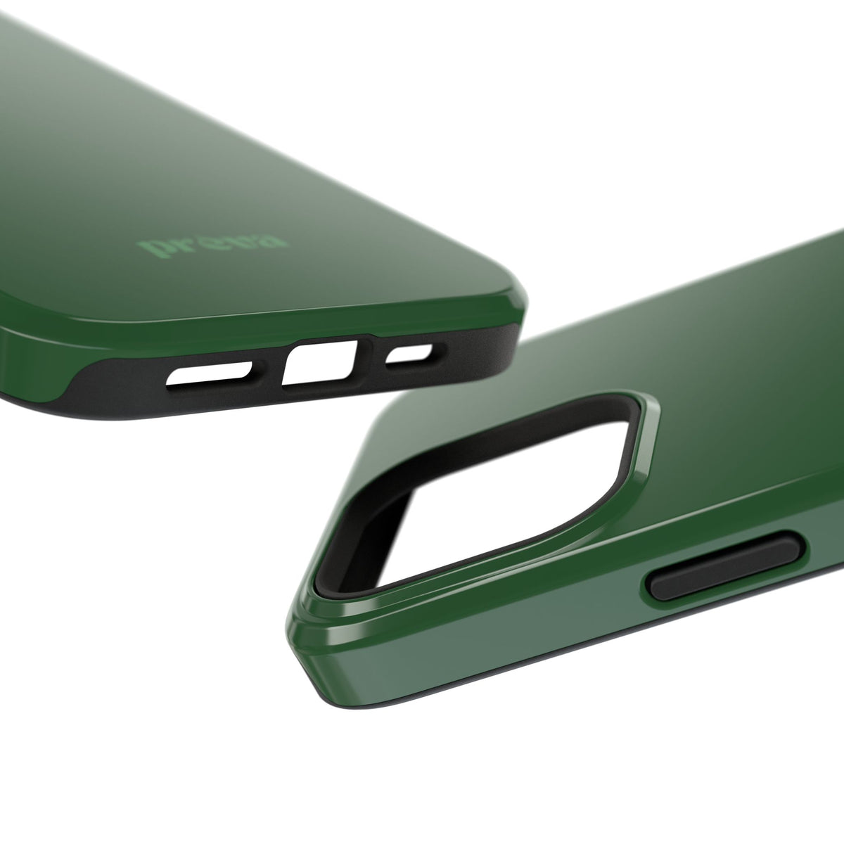 Impact-Resistant Phone Case — Forest Green Slim Armor