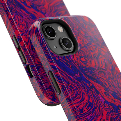 Marbled Red & Purple Impact Phone Case