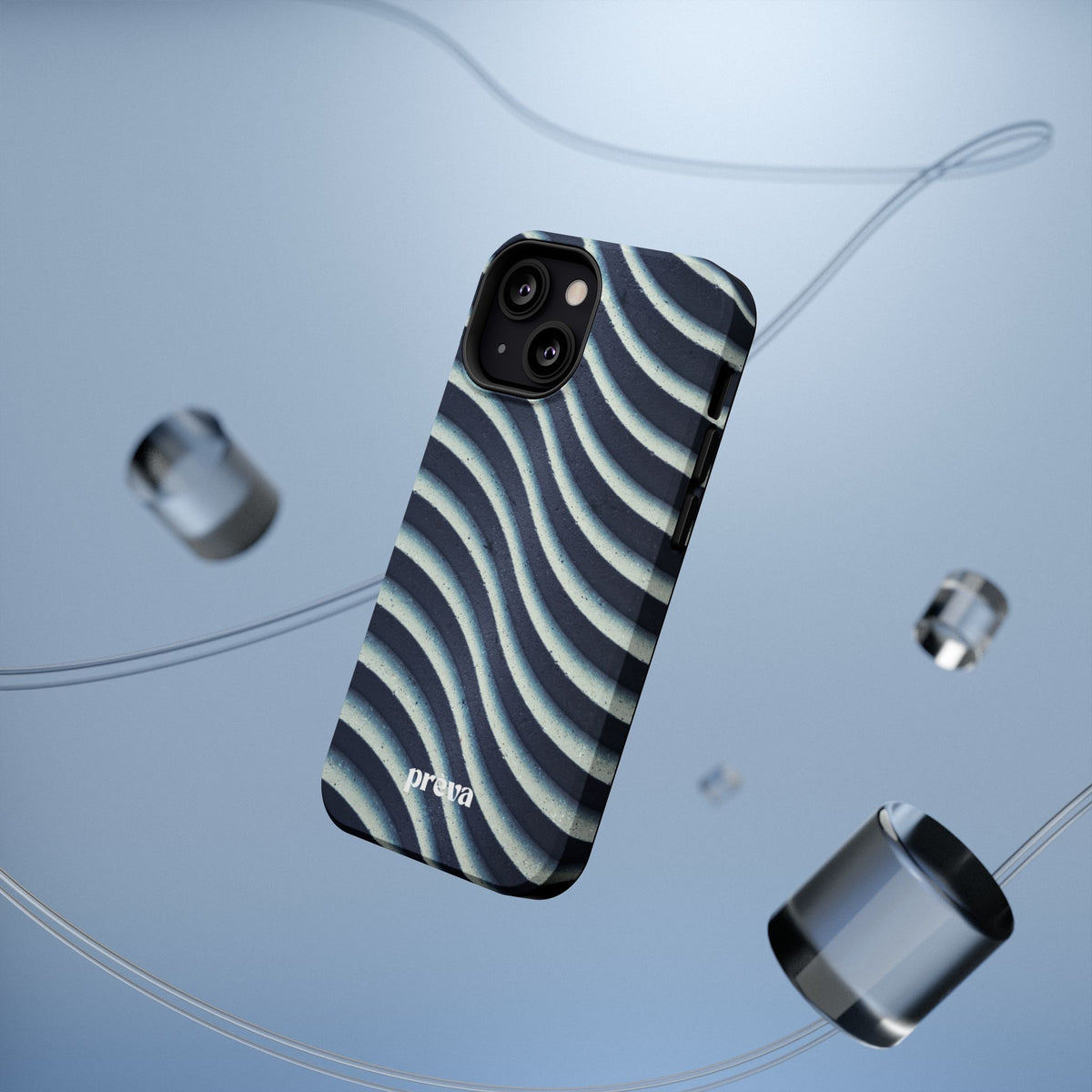 Navy Waves Phone Case