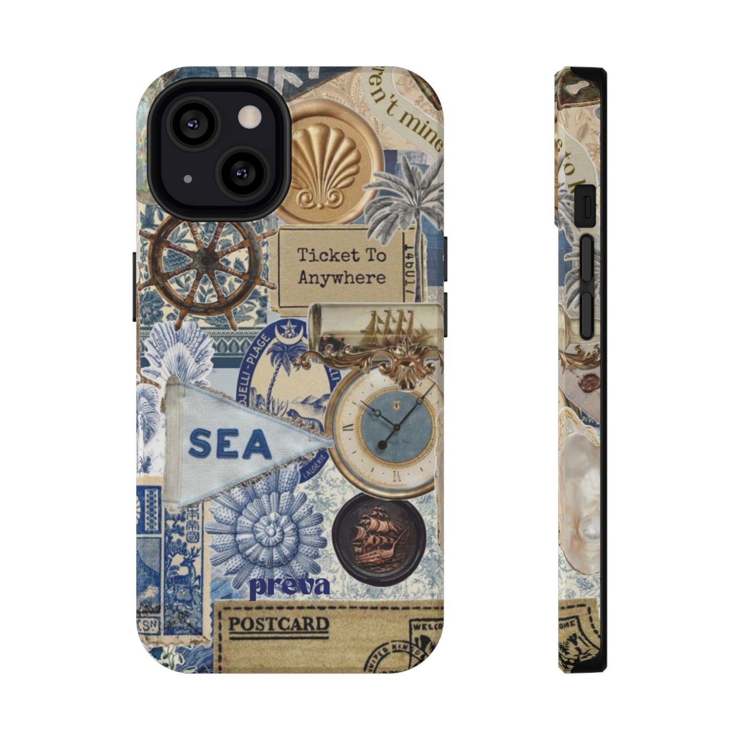 Neutral Travel Collage Phone Case