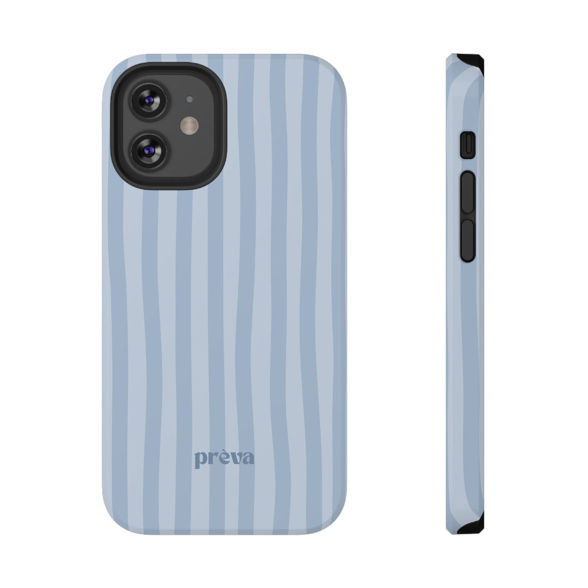Pastel Blue Stripes Phone Case