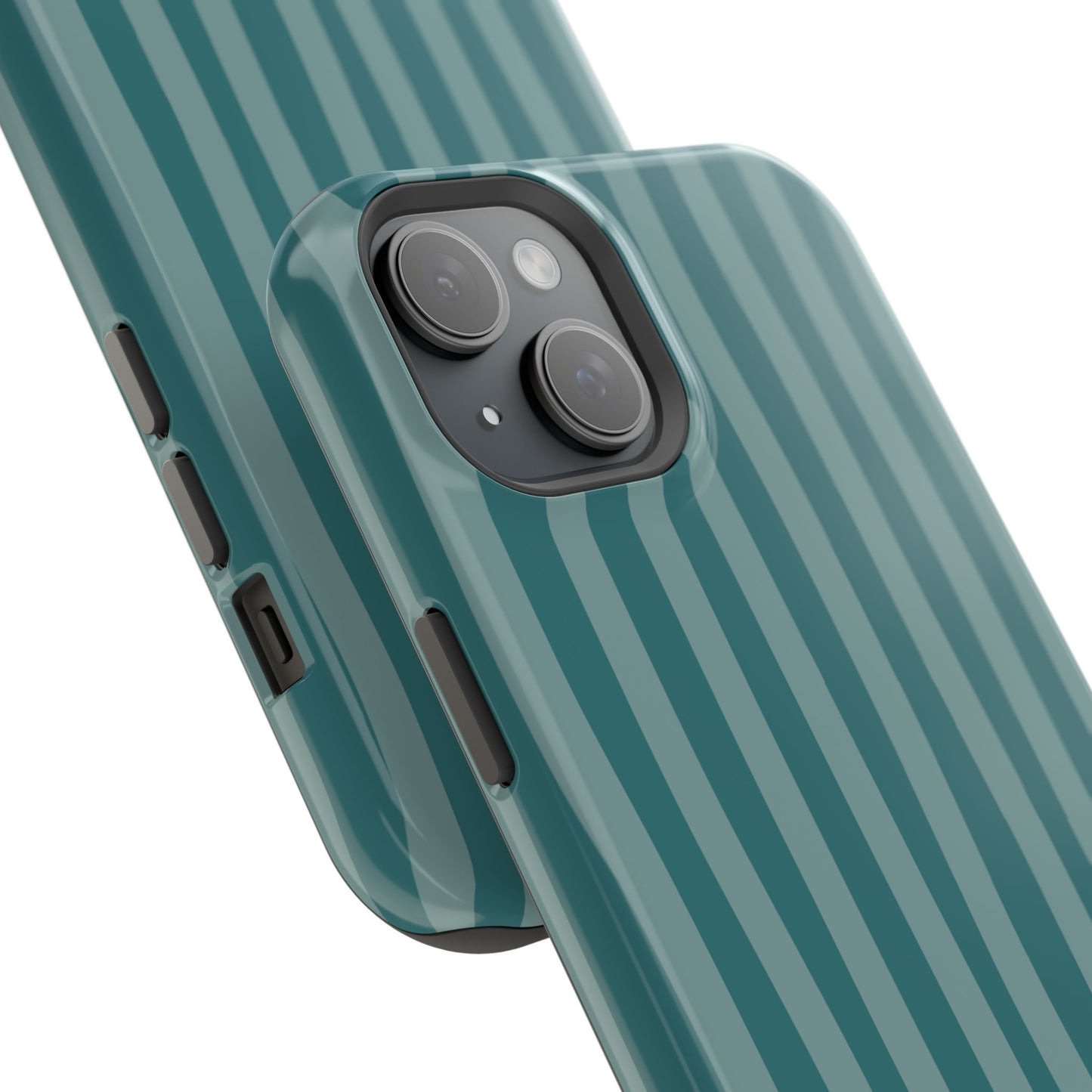 Striped Teal Phone Case