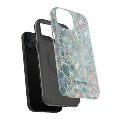Marbled Seafoam Impact-Resistant Phone Case