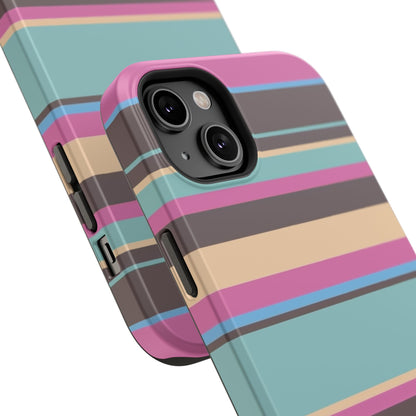 Cocoa Palm Stripes Phone Case