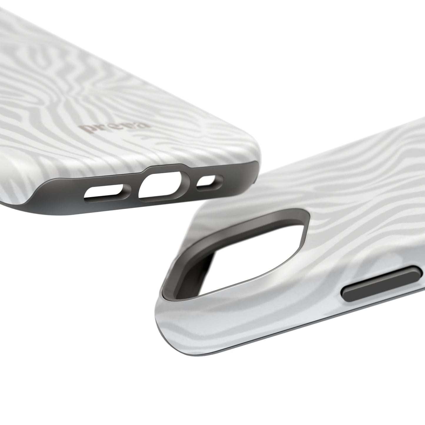 Zebra White Wave Phone Case