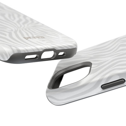 Zebra White Wave Phone Case