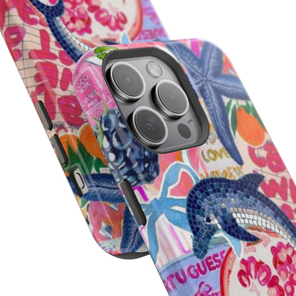 Dolphin Tropics Collage Phone Case
