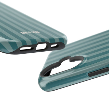 Striped Teal Phone Case