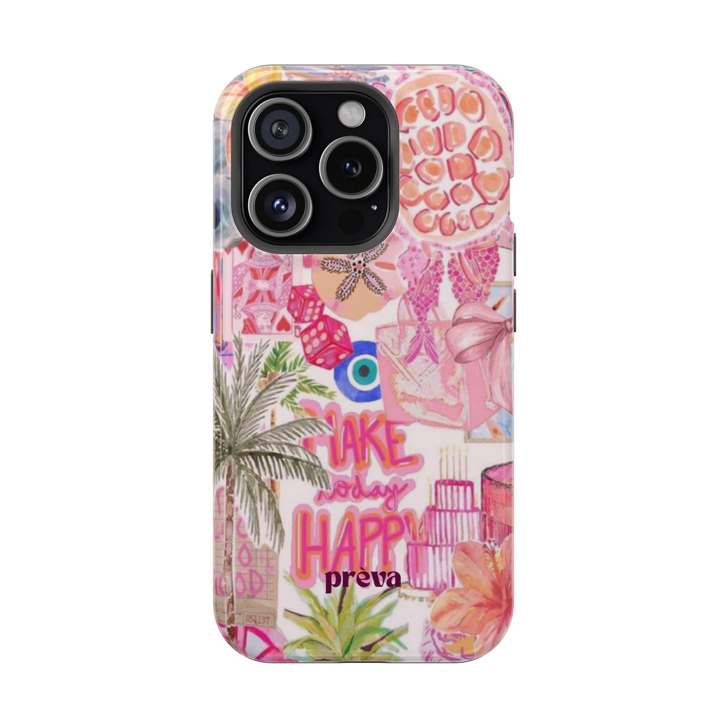 Pink Tropical Collage Phone Case