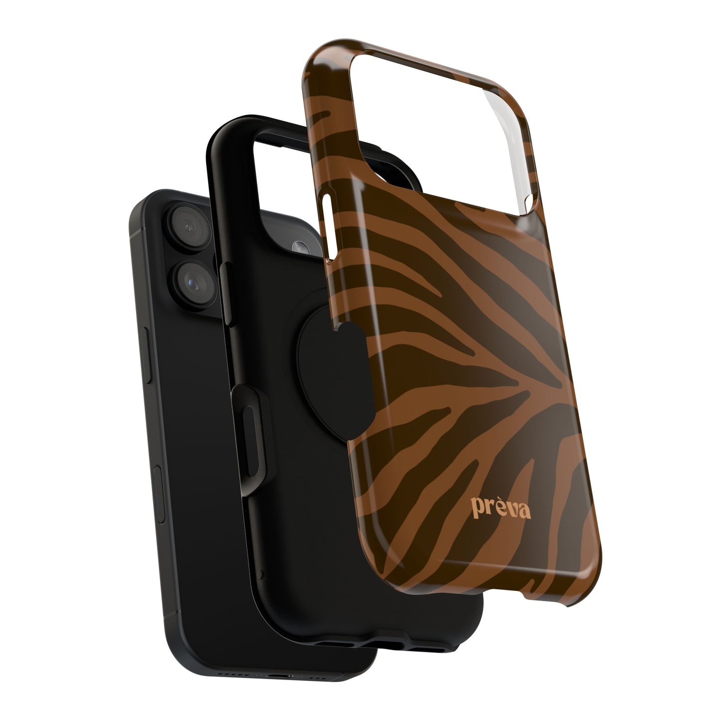 Brown Tiger Stripe Phone Case