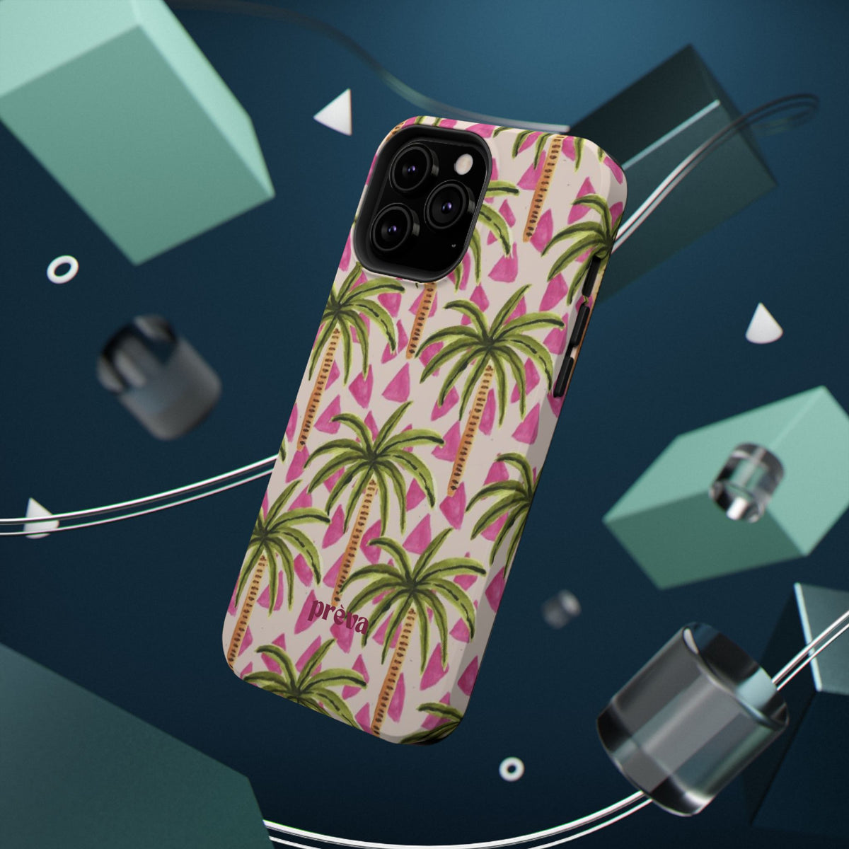 Phone Case — Pink Palm Tree Impact-Resistant Protector