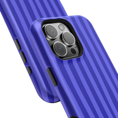 Neon Blue Stripes Phone Case
