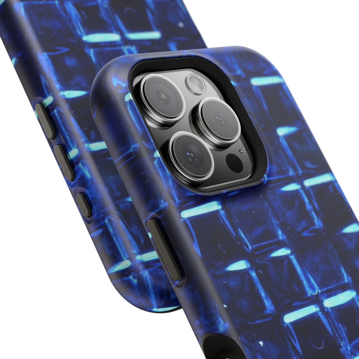 Blue Glass Tile Impact-Resistant Phone Case