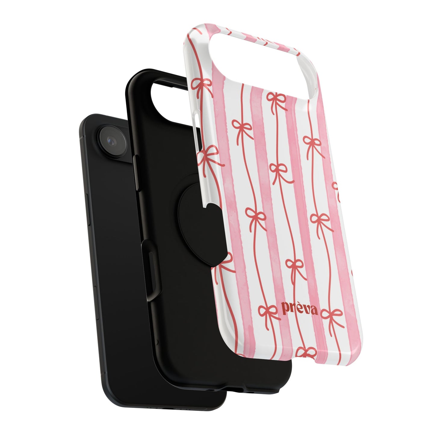 Pink Bow Chain Phone Case