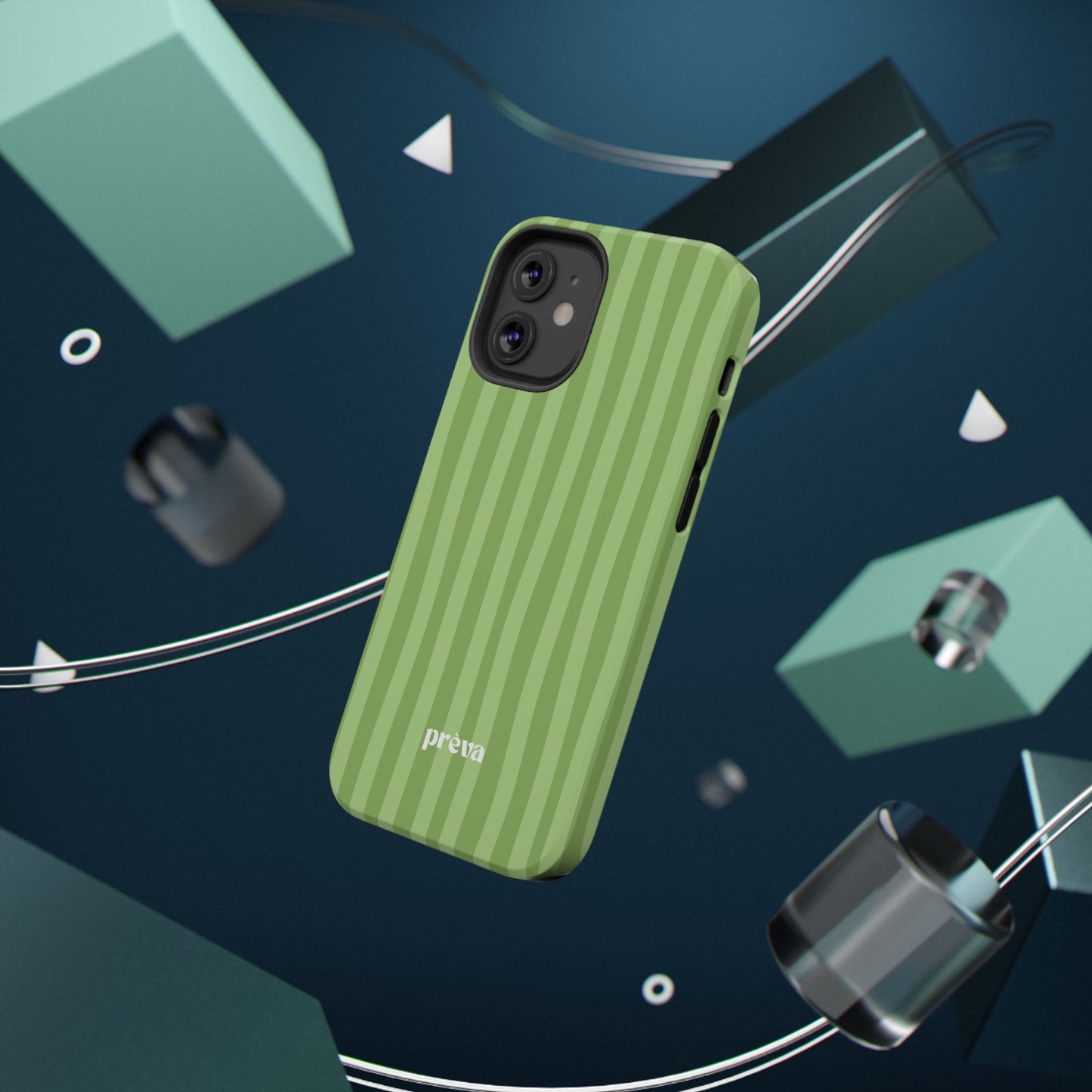Light Green Stripes Phone Case