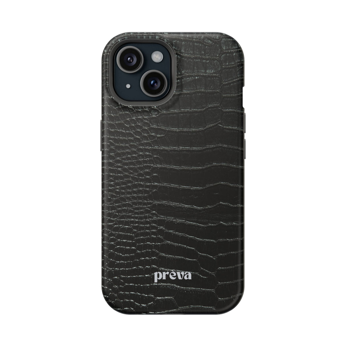 Black Croc Phone Case