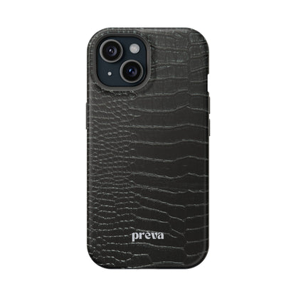 Black Croc Phone Case