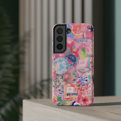 Floral & Pink Collage Phone Case