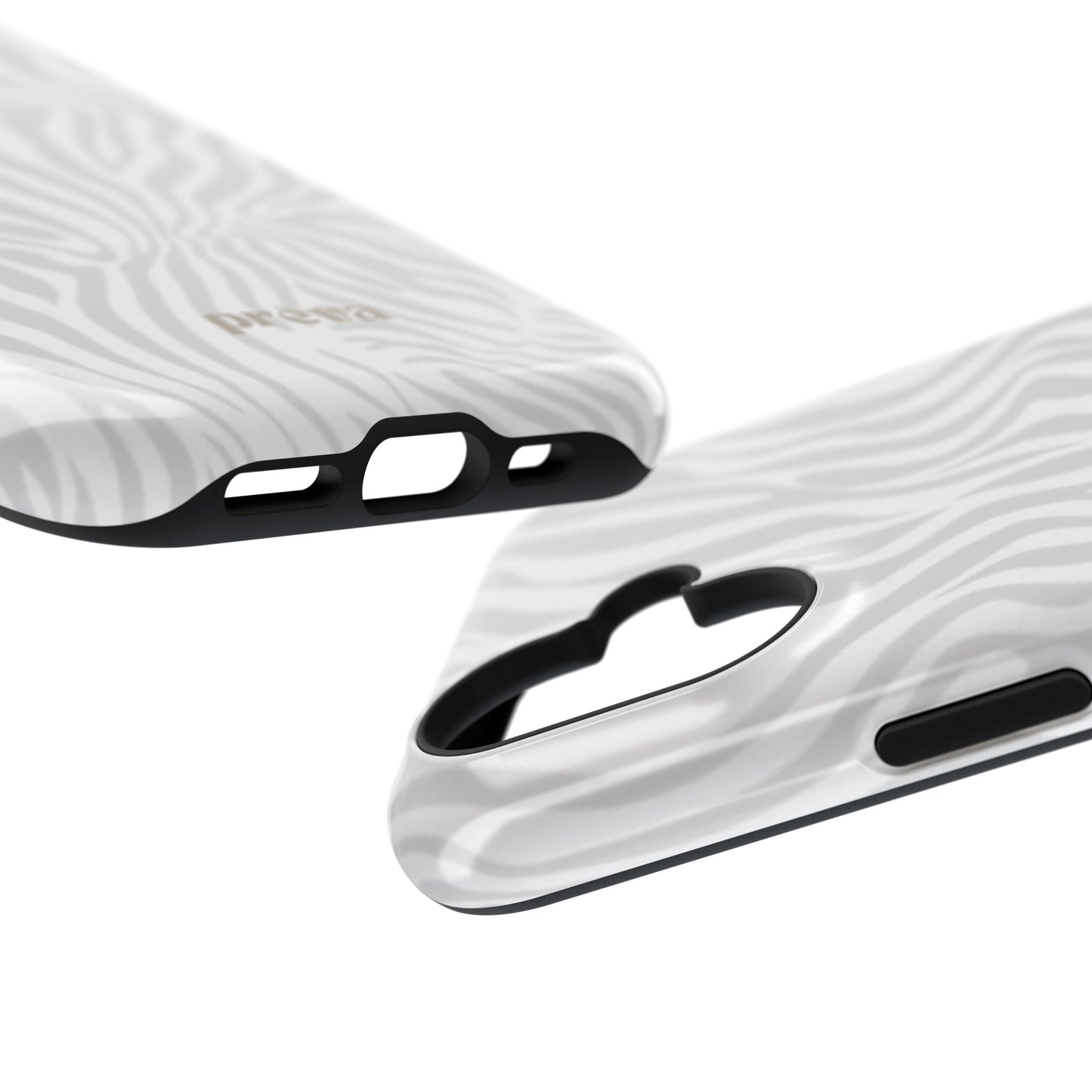 Zebra White Wave Phone Case