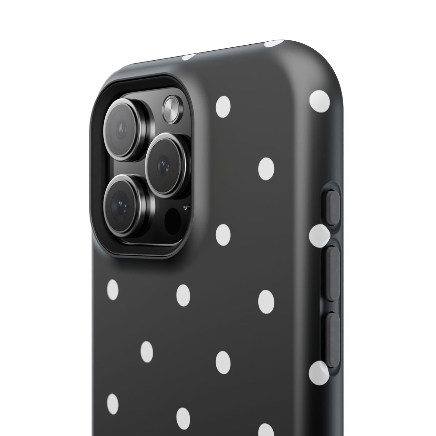 Black with White Polka Dots Phone Case